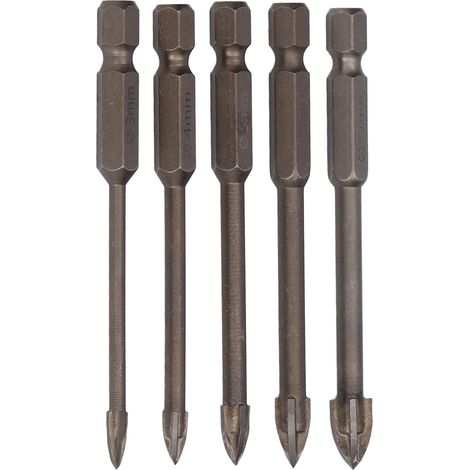 5 Mèches à Béton Carbure pour Perceuse, Idéales pour Céramique et Granit (1/5)
