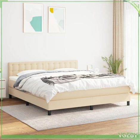 Lit - 3140390 - Sommier à lattes - Matelas 160x200 20cm (ressorts ensachés) - Tête de lit réglable (1/5)