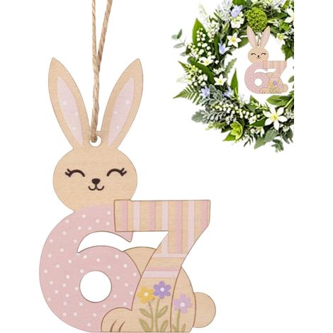 zur Dekoration 67 Holzfiguren Frühling für Partys Osterhase
