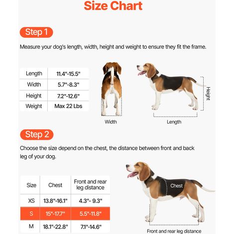 Fauteuil Roulant pour Chien Pattes Arrières Chariot à 2 Roues (1/5)