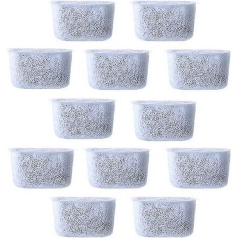 Replacement Charcoal Water Filters, 12 Pieces, Non-Woven Filter for Coffee Makers (1/5)