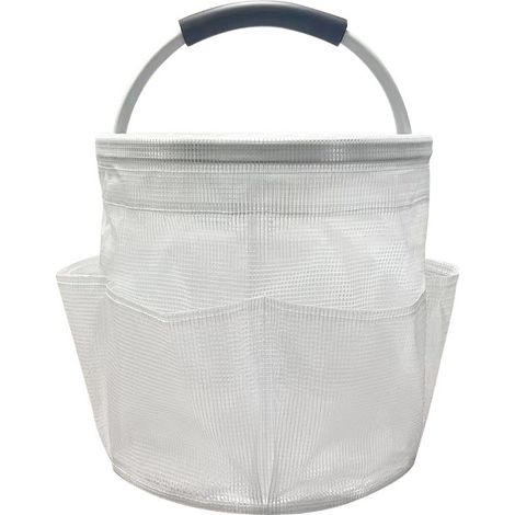 FENOPLASTICATransparent Nouveau panier de rangement pliable de 17 L grande capacité pour lavage de voiture, pique-nique, jardin, plage, sac de transport extérieur avec poignée, sac de rangement pour o (1/5)