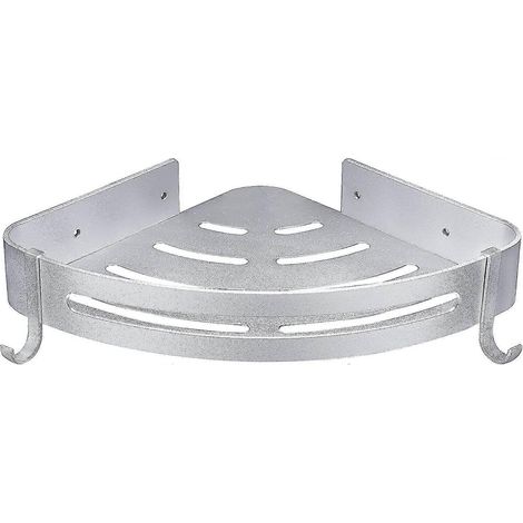 Etagre d'angle de Douche et Cuisine Serviteurs de Douche, Aluminium, Finition Mat. Argent (1/5)