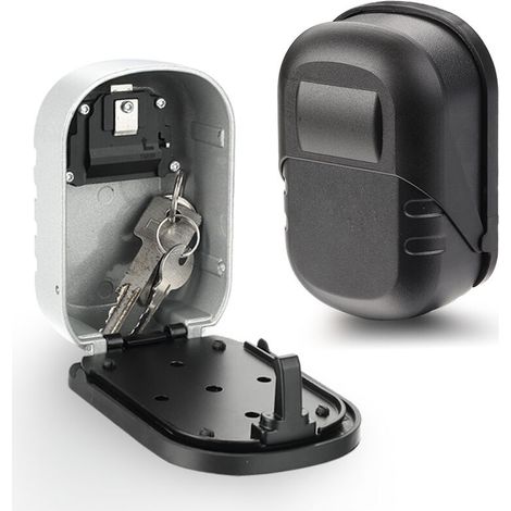 Cassaforte a combinazione a 4 cifre con 1 vano porta chiavi, cassaforte di sicurezza a parete - AquaForge (1/4)