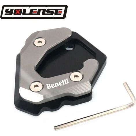 (Gris - Benelli) Compatible avec les modèles Benelli TNT25, TNT 25, Leoncino 500 et BJ500 : béquille latérale, extension et support pour moto, puissance maximale (1/4)