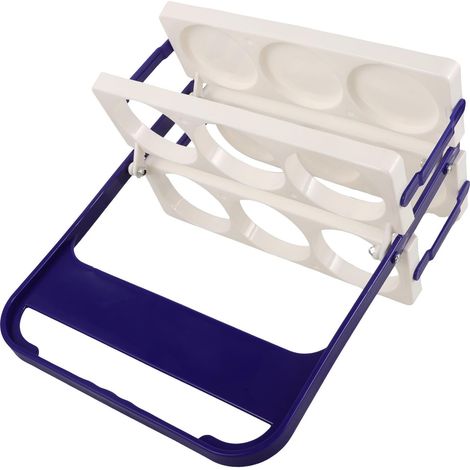 Porte-Bouteilles Pliable en PP avec Poignée Confortable et Sûre, Panier à Bouteilles Portable pour Transport et Organisation de 6 Bouteilles de Bière (1/5)