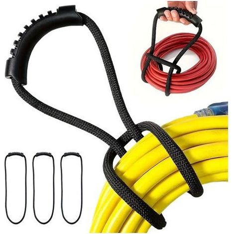 3 Pack Extension Cable Organizer and Hanging Hooks (80cm), Cable Ties with Handle, Heavy Duty Storage Straps and for Organizing Water Pipe in Garages and Workshops (1/5)