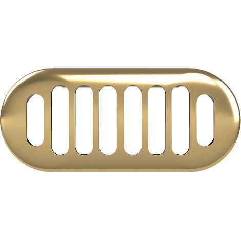 Old London Chancery Brushed Brass Overflow Cover - OVFL03R (1/2)