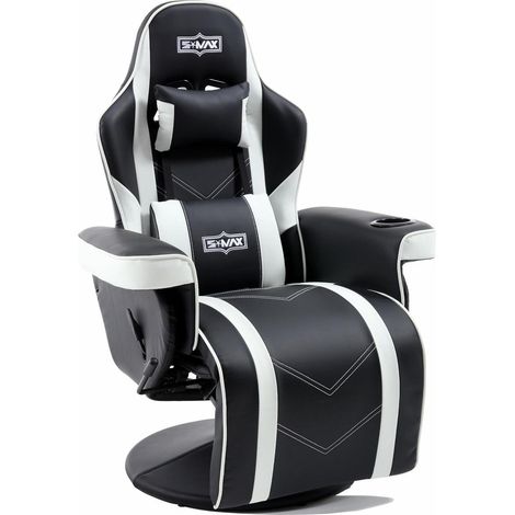SMAX Gaming Stuhl Fußstütze höhenverstellbar hohe Rückenlehne X Large (1/5)