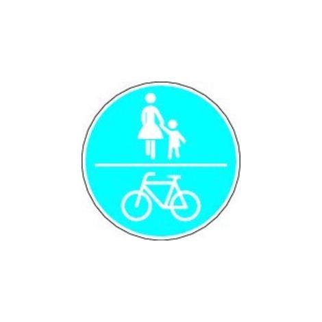 VKZ.240 Ronde 600mm gemeinsamer Fuß-u.Radweg RAL-Gütezeichen Folie RA1 (1/2)
