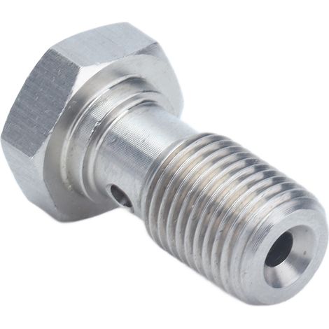 Raccord banjo de 0,8 pouce M10x1,0 en acier inoxydable, accessoire automobile résistant à la corrosion (1/5)