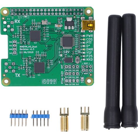 MMDVM Hotspot Board 2 Duplex Antennen-Kit kompatibel mit DMR P25 D Star für Raspberry Pi Revision 1.3 (1/5)