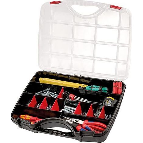 Parat PROFI-LINE Organize S Coffret de rangement (l x H x P) 460 x 355 x 80 mm Nombre de compartiments: 26 Contenu 1 pc (1/5)
