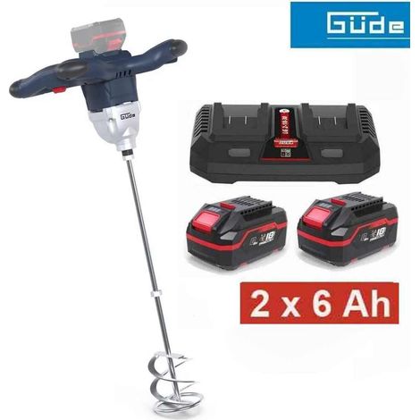 Güde Profi Rührwerk RW 18-602-30 mit 2 x Akku 6.0 Ah, + Doppel Ladegerät (1/5)
