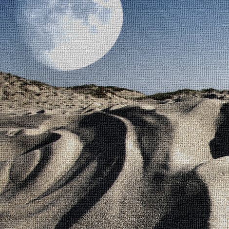 Moonscape surreale - Quadro Canvas su telaio in legno - Misura: 100x70 cm (1/5)