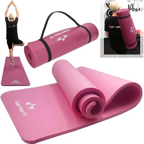 Yogamatte 1,5 cm, Rosa, 190 x 63 cm