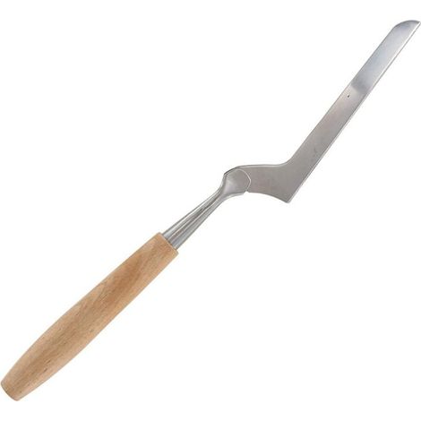 Couteau à fromage - - Sybarys - Manche en bois - Lame en acier inoxydable - 25 cm