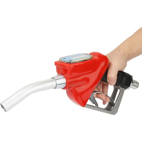 GROOFOO Electronic Dispenser Fuel Meter Oil Dispensing Gun with Nozzle (with Battery) Refueling Nozzle AC-15A (1/5)