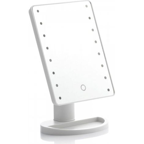 Miroir de table tactile à LED, illumine votre visage et perfectionne votre maquillage, avec fonction miroir LED, design tactile et élégant (1/5)