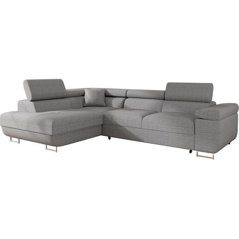 Sofá rinconero Comfivo Vinetum, Lux 05, Función de descanso, Almacenaje, 274x203x70cm, 0