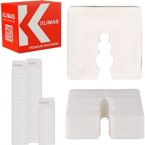 Entretoise De Nivellement - 50x50 mm - Épaisseur 15 mm - Polyéthylène - 50 Pièces (1/5)