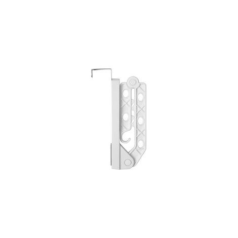 Porte-manteau pliable blanc, moderne et compact, support de balcon, 5 kg, lot de 2 pièces (1/5)