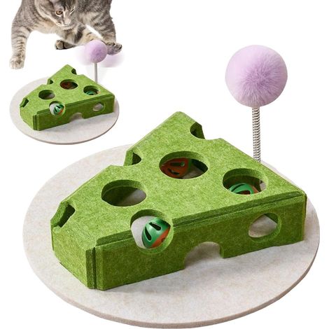 Jouet puzzle pour chat - Design fromage - Distributeur automatique de (1/5)
