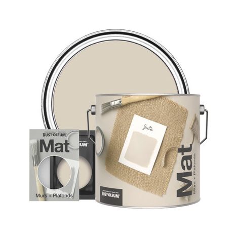 Rust-Oleum Peinture pour murs et plafonds mate lessivable - Jute (1/3)