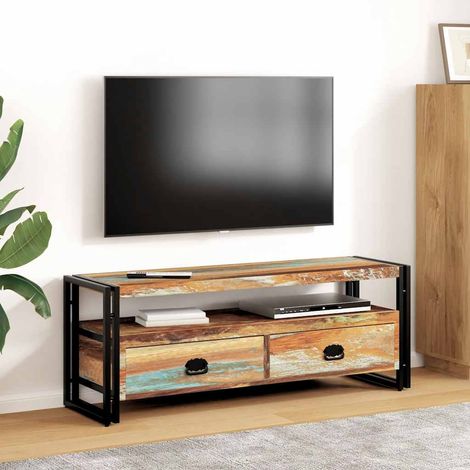 vidaXL Mueble de TV madera maciza reciclada (1/5)