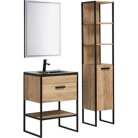 Ensemble meubles de salle de bain complet - Bois - 80 cm - James - Livraison gratuite