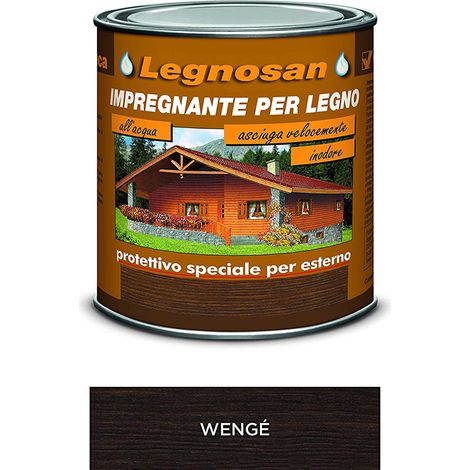 Impregnante all'Acqua per Legno Esterno Legnosan 2,5 Lt VELECA - Wenge (1/4)