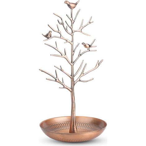 Antique Brass Jewelry Display Stand, Necklace and Bracelet Display Stand, Jewelry Storage Showcase (antique bronze) (1/5)