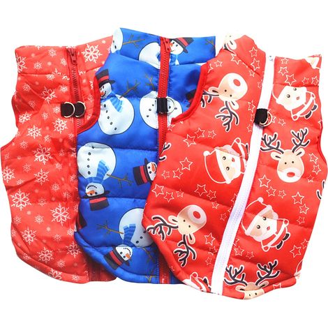 Pull De Noël Pour Chien - Tricot Respirant - Taille M - Convient Aux Chiens De Compagnie - 1 Pièce (1/2)