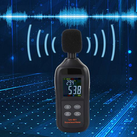 UA961 Sonomètre numérique portable noir (1/5)
