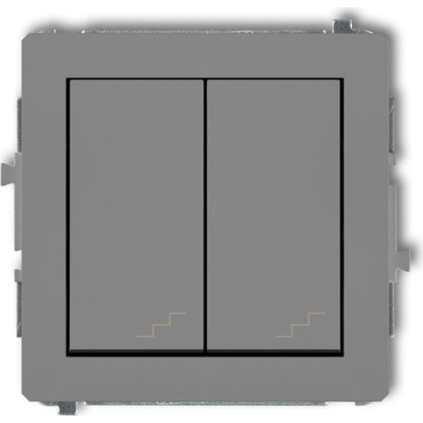 Connettore doppio per scala Deco, grigio opaco, 27DWP-33