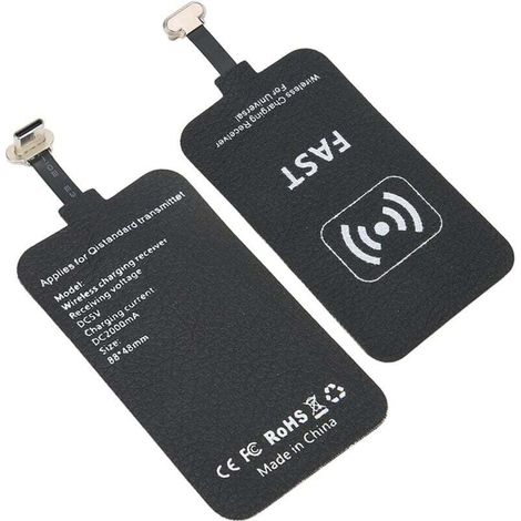 KZQ 10W Typ-C Kabelloser Ladeempfänger Schnelllademodul Qi-Schnittstellenpatch