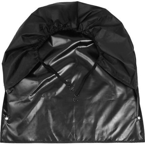 Housse de pneu de voiture imperméable, revêtement PVC résistant, protection de roue pour voiture-70x70 cm-Black (1/3)