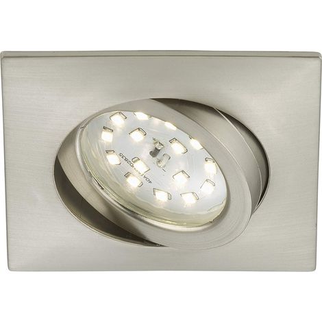 BRILONER - FARETTO DA INCASSO ORIENTABILE QUADRATO LED 1X5W 400LM IP23 (1/3)