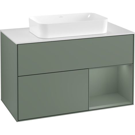 Villeroy & Boch F251GMGM Meuble sous-lavabo Finion F25 (1/2)