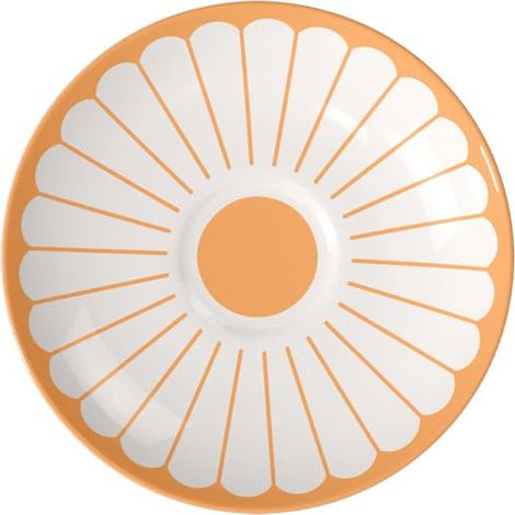 Fleur soleil sous-tasse à café jaune, rés. lave-vaisselle/four micro-ondes, soucoupe pour le café/thé, petite assiette à servir, sous-tasse motif floral orange, Porcelaine (1/5)