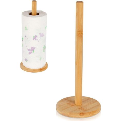 Excellent Houseware Soporte bambú marrón claro 31,5 cm