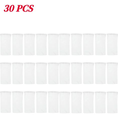 Accessoires de piscine (30 pièces) 30 chaussettes de rangement en nylon pour écumoire de piscine (5 pièces/ensemble), anticorrosion, pour filtres de piscine et de cuisine. (1/5)