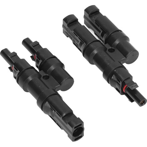 paire de connecteurs solaires 2 vers 1 mâle/femelle étanches pour câble de panneau PV 40 A 1000 V CC (1/5)
