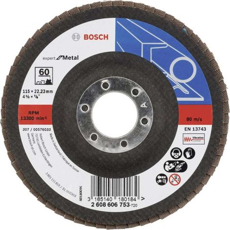 Disco lamellare X551 G60 diam 115mm "Expert for Metal" angolato BOSCH 2608606754