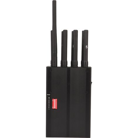 Brouilleur de signal à 8 antennes, rayon d'interception de 15 m, bloqueur anti-enregistrement pour GSM 4G Wi-Fi, prise UE 100-240V