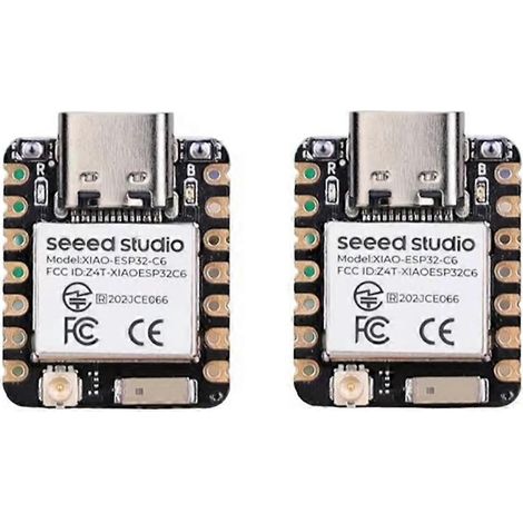 Module WiFi 6 2,4 GHz et Bluetooth 5.3 pour XIAO ESP32C6 (Zigbee Thread, lot de 2). (1/5)