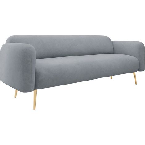 Sofá Comfivo Beatitudo III, Uttario Velvet 2972, 204x71x75cm, Tapiz, Patas: Metal (1/5)