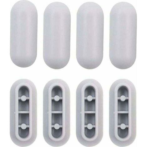 4 Pièces Tampon Universel pour Siège de Toilette Universel Chocs Kit de Tampon Abattant WC Plastique Toilette Pare-chocs Remplacement,de