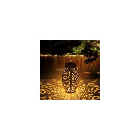 Lanterne solaire suspendue extérieure, lampe de jardin décorative à LED, étanche – Ambiance chaleureuse, accrochage facile– (1/3)
