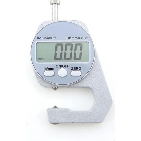 Micromètre Micromètre Électronique LCD En Alliage De Zinc, Jauge D'épaisseur À Affichage Numérique, Outil De Mesure D'épaisseur De Paroi Métrique 0-10/20 Mm(0-10mm B Thickness) (1/5)